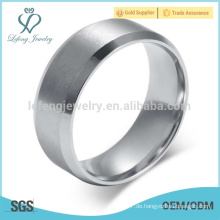 Edelstahl Silber Stapelring, billig Silber Hochzeit Ring Schmuck